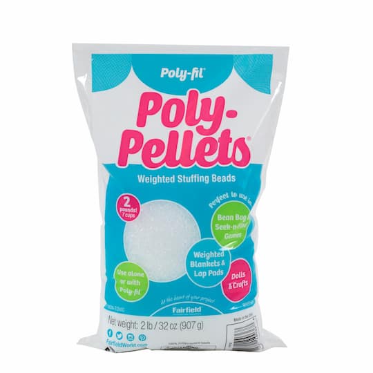 Poly-Fil; Poly-Fil® Poly Pellets® Weighted Stuffing Beads, 2lb.; Category:Stuffings & Fillings; Image:1